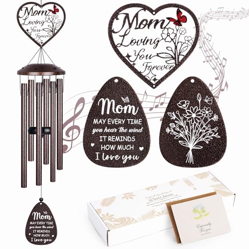 YHmall Wind Chimes for Outside Sympathy Gifts for Loss of Loved One 36 Memorial Wind Chimes for Loss of Mom Bereavement Gift for Loss of Mother Large Windchimes Outdoors for Home Garden Decor