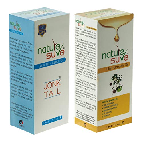 Nature sure combo - jonk tail (leech oil) 110ml and hair growth o…