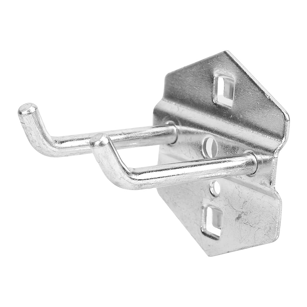 Eastern Tree Metal Pegboard Display Stand 2'x 5'with 30 Hooks, Pegboard Panels Display with Wheels, Peg Board Display Rack, Standing Pegboard Display- White