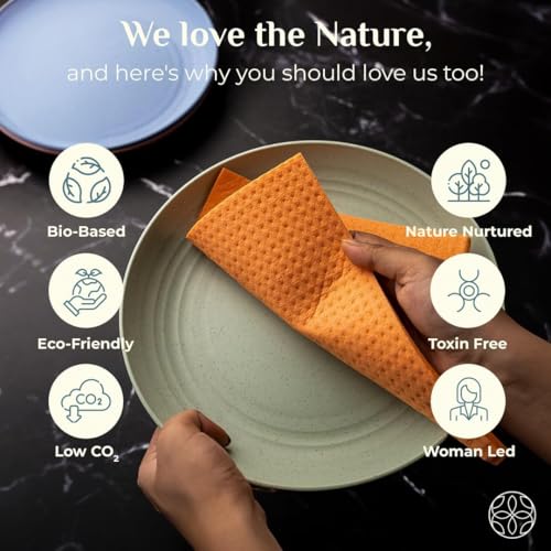 Image of 9 pcs soft absorbent fast drying cleaning dish towels,dishwashing cloth household dishwashing cloth set, woven kitchen clean lint-free dishwashing cloth,non-greasy easy to clean more functions.