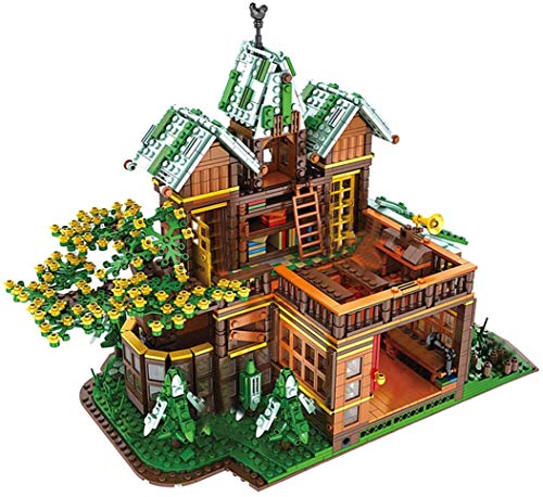 LAKIOMZ Technic Baumhaus Bausteine Modell 2466pcs Kreative Baumhaus Zeit Zimmer Ziegel Spielzeug Zusammenbauen… – Bild 3
