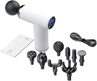 Mini Electric massage gun - Deep Tissue Soothing, Portable Neck Massager with LCD Display, Powerful Motor, HSA Store Compliant, AI Intelligent Controls for Precise Strength, Long Lasting Lithium Batte