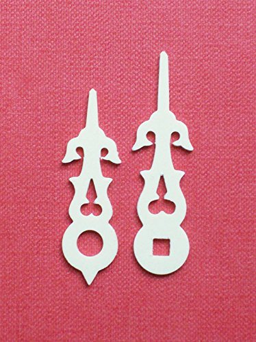 White Cuckoo Clock Hands with a Square Hole 33mm(1 1/4")