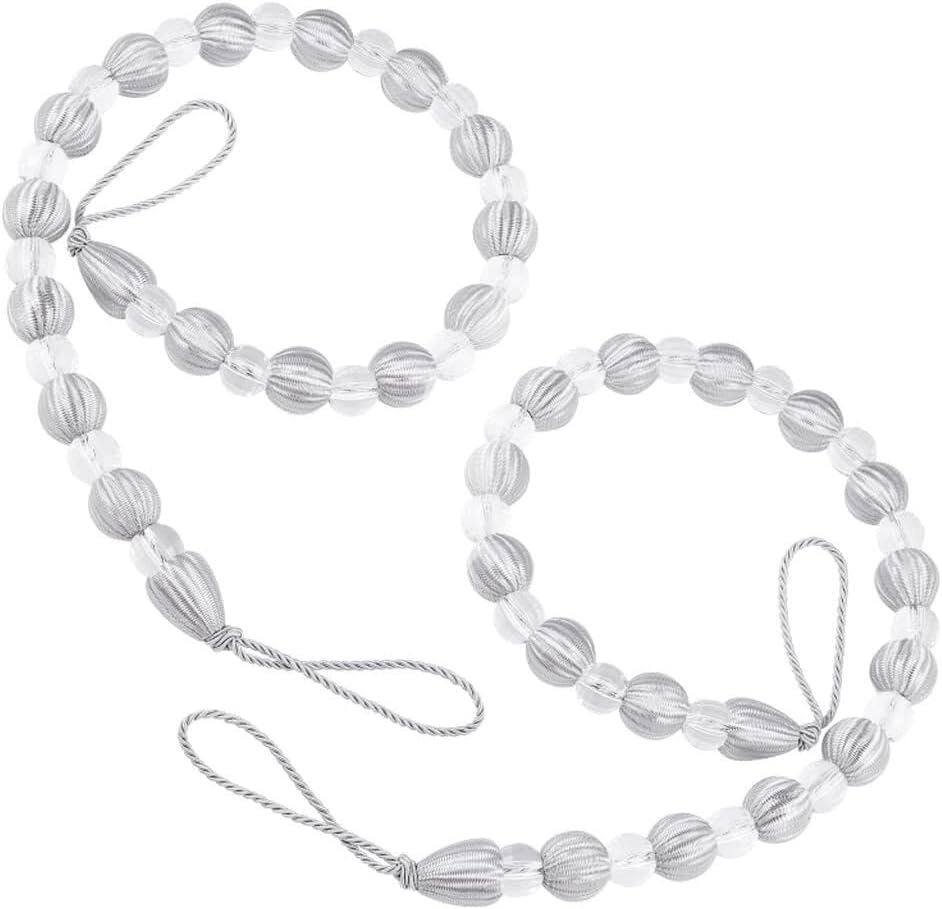 Magnetic Curtain Ties, Acrylic Bead Curtain Clips for Lightweight Curtains, Easy Installation, Home Decor Window Holds