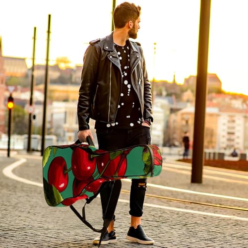 Housse guitare acoustique 109 cm imperméable Oxford cerise