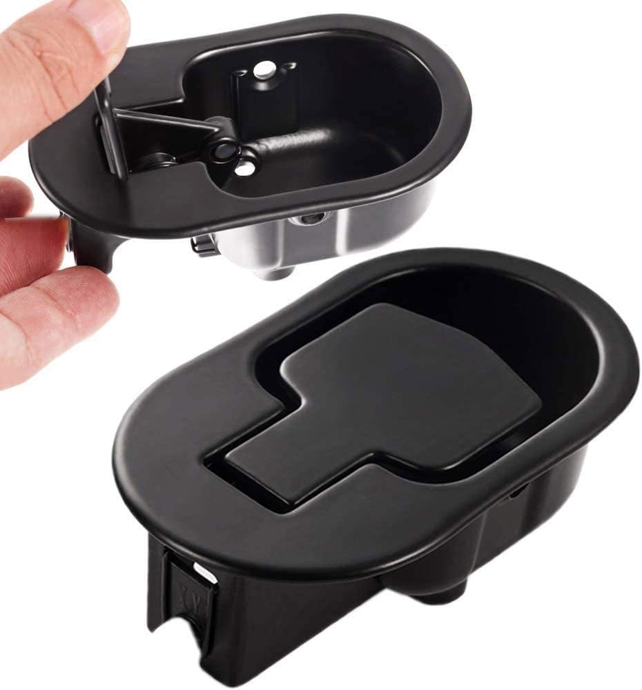 FOLAI Recliner Replacement Parts - Replacement Recliner Handle Chair Sofa Couch Release Replacement Metal Handle Black Metal Pull Recliner Handle 2pcs