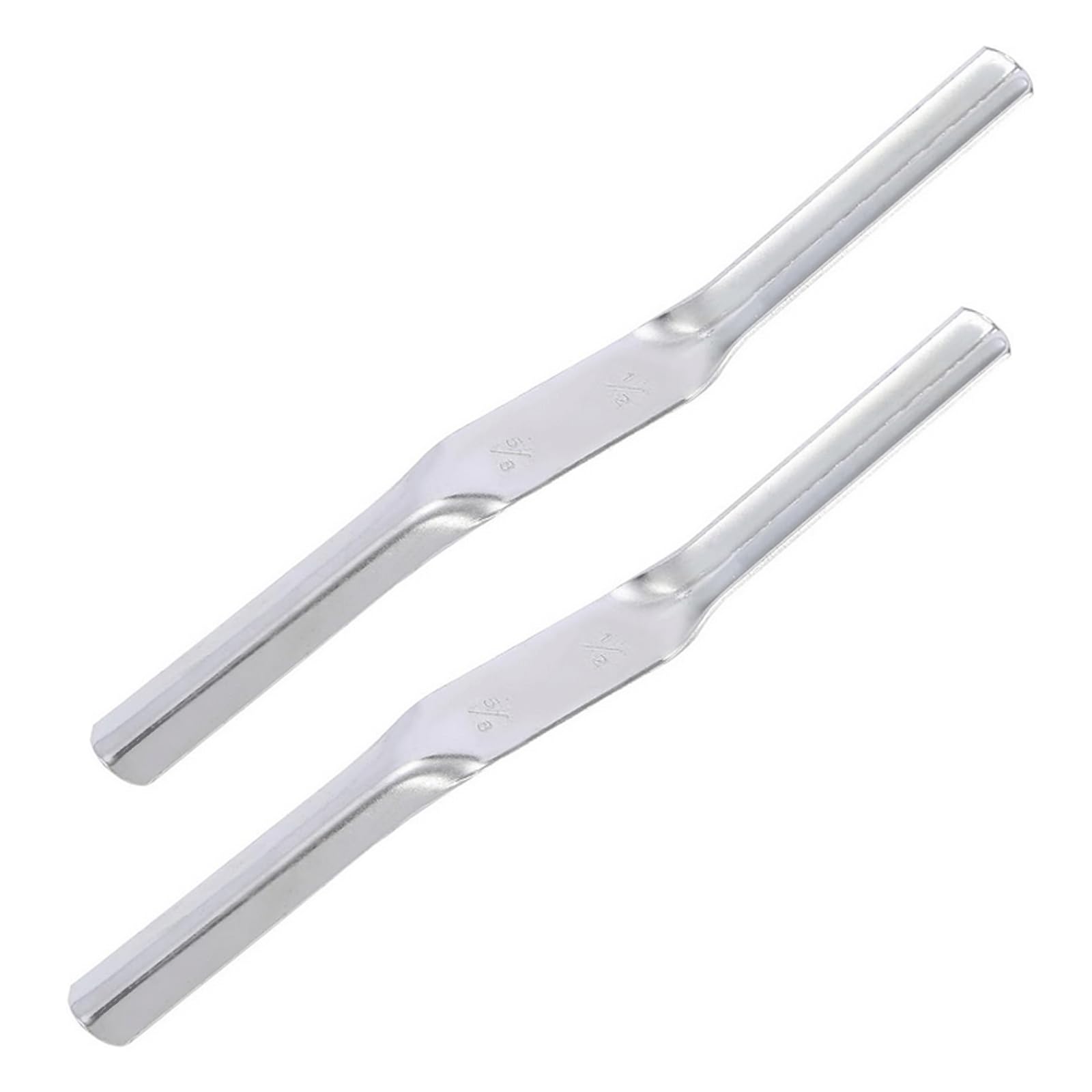 2pcs Brick Jointer Tool 1/2 inch x 5/8 inch Double End Jointer Bricklaying Mortar Finishing Tool for Builders and Bricklayers(Z136-2)