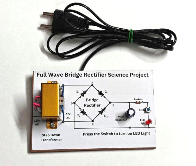 ERH India Full Wave Bridge Rectifier Science Project Working Model for School Students Class 12th DIY Science Project