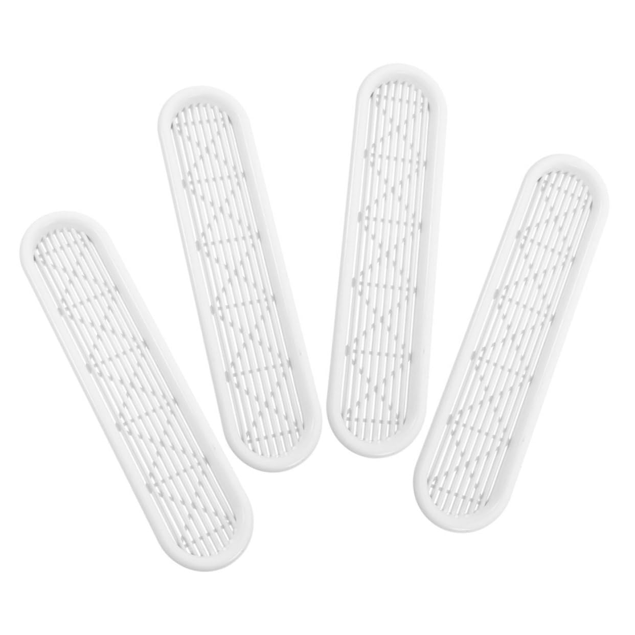 Homoyoyo 4Pcs Plastic Mesh Vent Covers for Wardrobe and Shoe Cabinets Modern Minimalist Design for Airflow and Heat Dissipation Durable Grille Panels