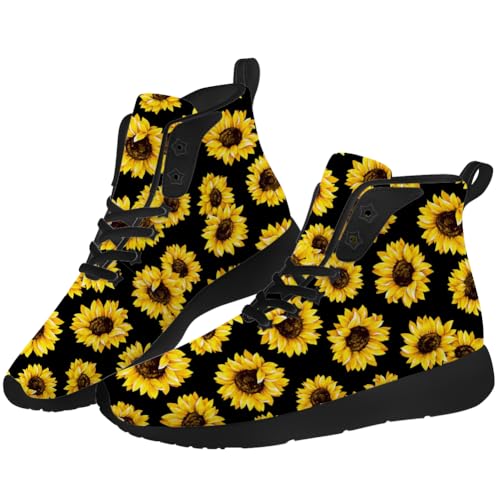 Sunflower Shoes for Men Women High Top Sneakers Casual Shoes Gifts for Girlfriend Boyfriend2
