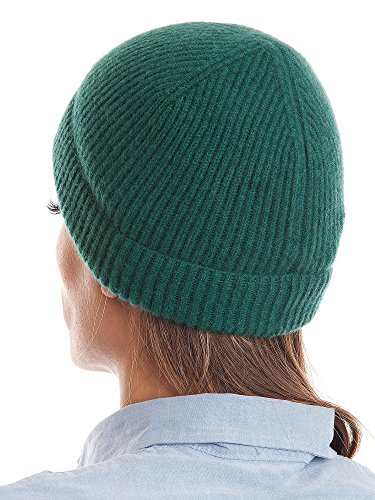 DALLE PIANE CASHMERE - Bonnet 100% Cachemire - Femme/Homme, Couleur: Vert, Taille Unique Cover