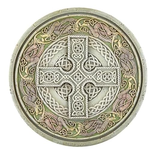 Christian Brands Garden Plaque - Indoor/Outdoor Inspirational Wall Decor, Celtic Cross 11"