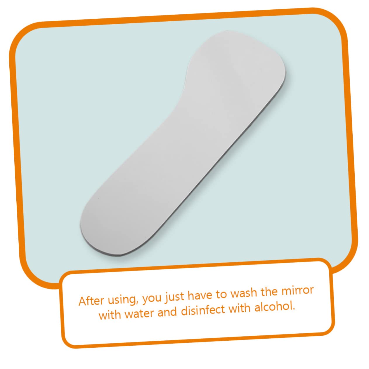 2pcs Professional Oral Cavity Mirrors Handheld Teeth Inspection Tools Supply for Clinics and Hospitals Anti-Fog Glass Mirror