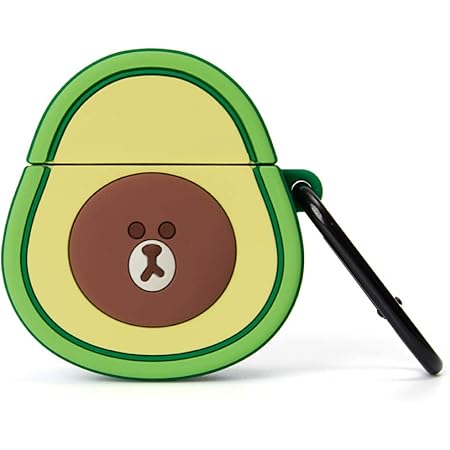 Amazon Co Jp Line Friends フルーティコレクション ブラウン キャラクター キュート アボカド シリコン キーチェーン ケースカバー Airpod対応 グリーン 家電 カメラ