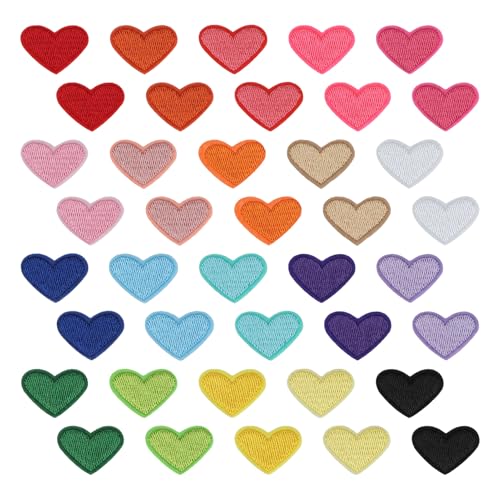 Lot de 40 écussons thermocollants mignons pour enfants et adultes, écussons thermocollants, à repasser pour vêtements, sacs