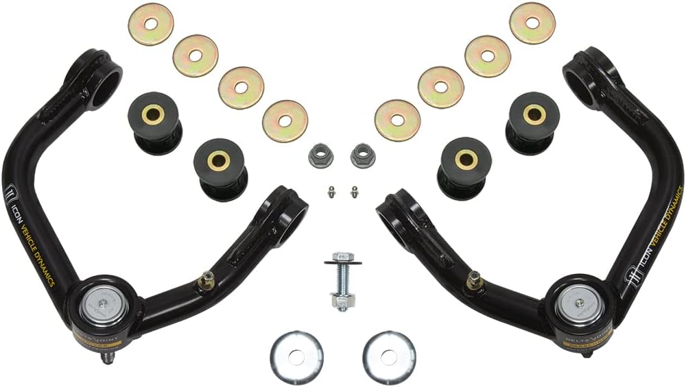 ICON Tubular Upper Control Arm w/Delta Joint Kit, Compatible with 1996-04 Tacoma/96-02 4Runner, 58400DJ