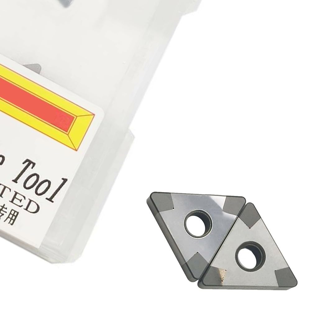 CBN Hartmetall-Wendeschneidplatte TNMG160412, gehärteter Stahl, 2 Stück pro Packung, dreieckige Wendeschneidplatte mit 6-Winkel-Schnitt, hitzebeständig bis 1500°
