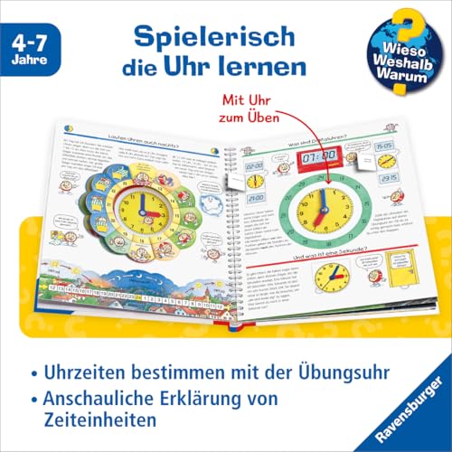 Wieso? Weshalb? Warum?, Band 25 - Die Uhr und die Zeit (Sachbuch ab 4 Jahre - mit Klappen und verstellbarer Uhr zum Lernen) (Kernreihe, 25)