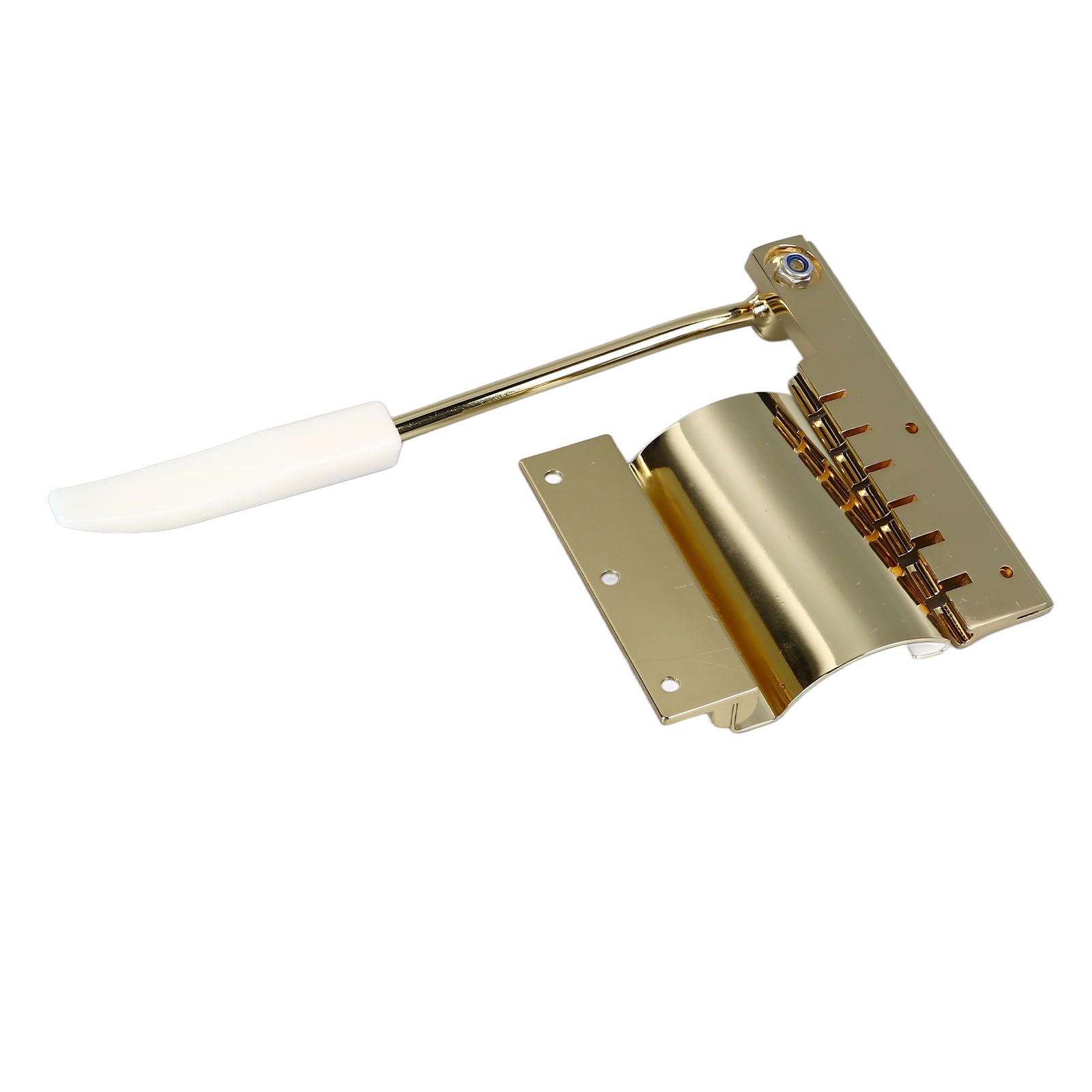 Ponte tremolo di chitarra elettrica con barra di ampiezza regolabile Struttura precisa Struttura in metallo stabile per la serie SG Guitarre elettriche (Colore dorato)