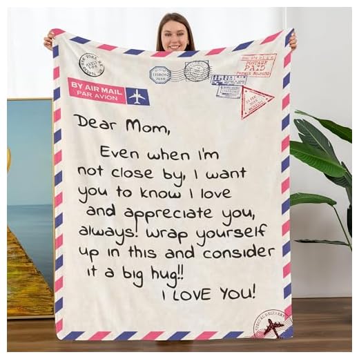 TURMTF Gifts for Mom, Mothers Day Birthday Gifts for Mom, Blanket to My Mom Gift from Daughter Son, Mther's Day, Mom Blanket 56 x71