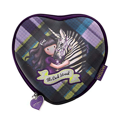 Santoro Gorjuss 847GJ02 - Bolso con diseño de corazón de tartán