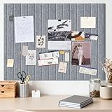 Pinnwand Groß Selbstklebend 90x60 cm, Selbstklebend Pinwand Korktafel, Dekorative Pinnwand aus Filz, Faltbare Fototafel, Memoboard Vision Board für Büro, Zuhause & kinderzimmer