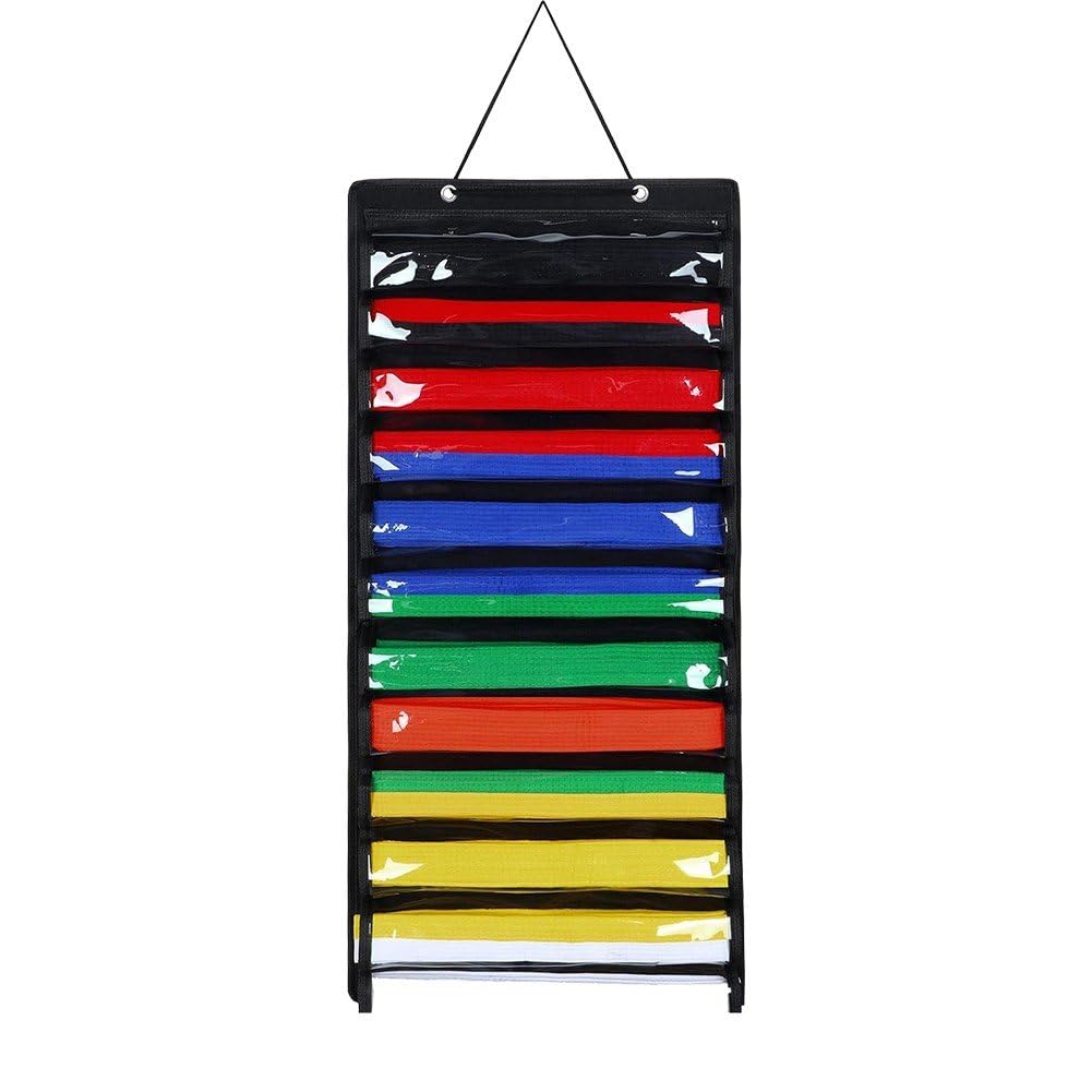 OSS - Brazilian Jiu-Jitsu Belt 100% Cotton Durable BJJ Belt IBJJF Approved Adult’s Size (Black, A1)