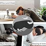 YUNYU 4 Sleep Mask, Adjustable Strap Sleeping Mask, Blackout Sleep Eye Masks for Both Men Women, Ideal Night Rest, Relaxation Meditation, nap Travel Gift. - Image 4