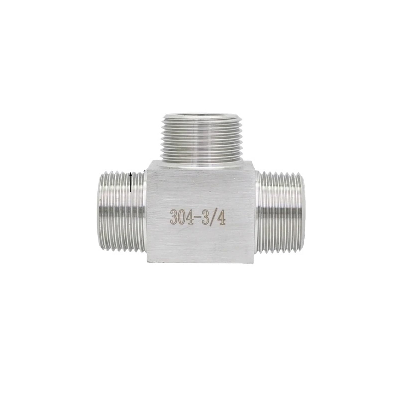 Raccord 3/8" BSPT mâle en inox 304 à filetage triple pour liaison étanche