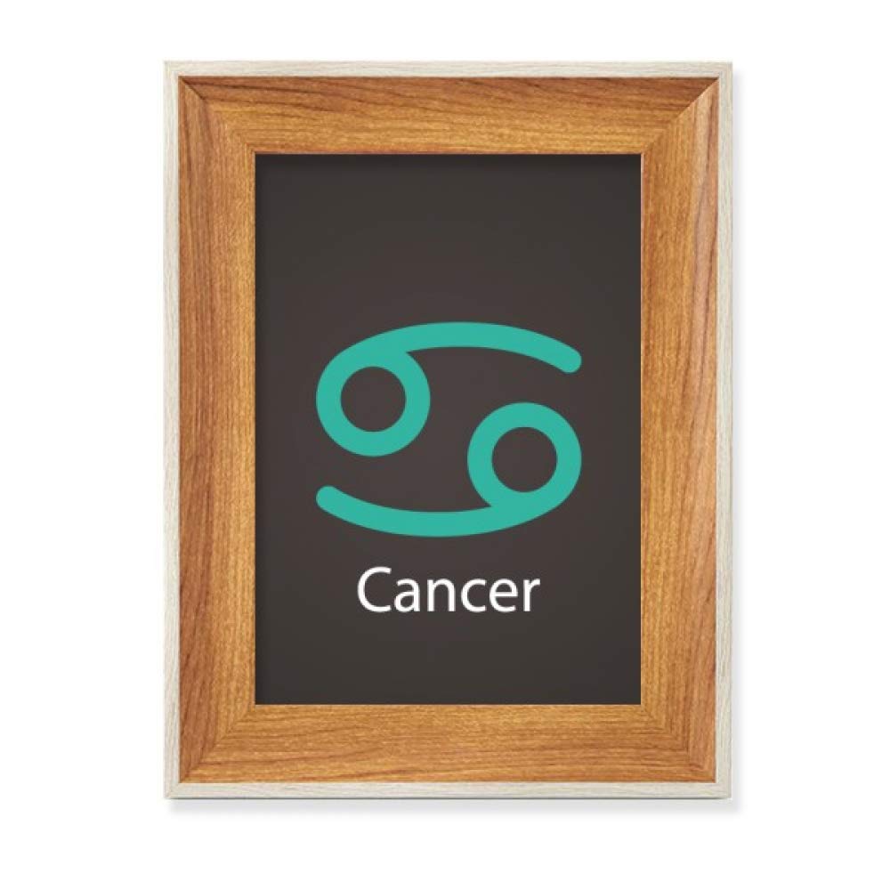 Cadre de photo en bois de bureau constellation cancer peinture