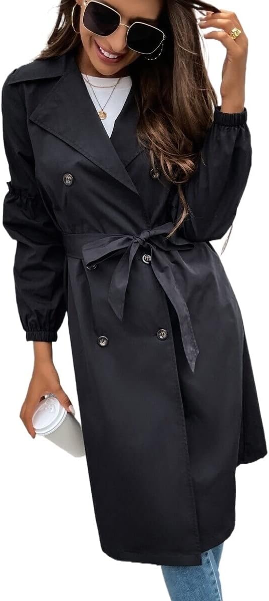 人気ブランド Color レディースダブルブレストラペルカラーベルトトレンチコート L Size Black コート ジャケット サイズ L Awacc Org 人気ブランド Color レディースダブルブレストラペルカラーベルトトレンチコート L Size Black コート ジャケット サイズ L Awacc Org