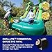 JumpOrange 12ft Safari Inflatable Water Slide with Pool- 20ft Long Commercial Grade 15oz PVC Vinyl, Wet or Dry Front Load Entry for Easy Supervision, Includes Blower, Backyard Fun, Home & Rental Use