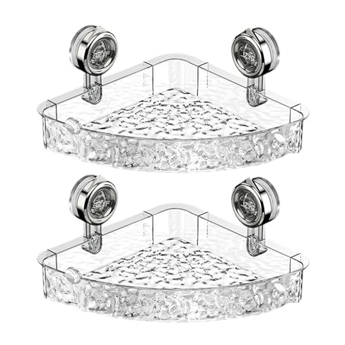 Estante de ducha triangular multifuncional con ventosas, sin taladro, montado en la pared, estante de almacenamiento para accesorios de baño y cocina.