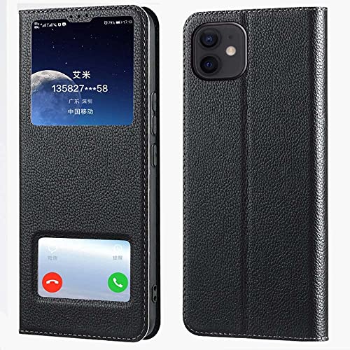 Étui iPhone 12 Mini résistant aux chutes avec rabat de protection écran transparent