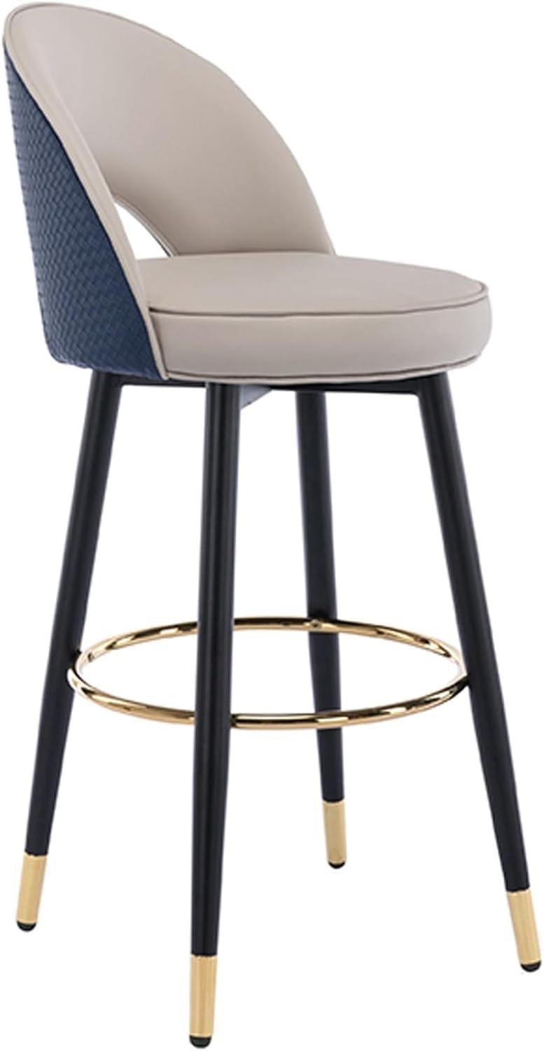 Tabourets de bar cuisine XJBTBA confortables pour comptoir bleu 80 cm - 8