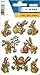 Produktbild HERMA 6433 Ostern Sticker für Kinder, Hasen (8 Aufkleber, Kunststoff, mit Prägung) selbstklebend, permanent haftende Motiv Etiketten zur Deko für Mädchen und Jungen, bunt