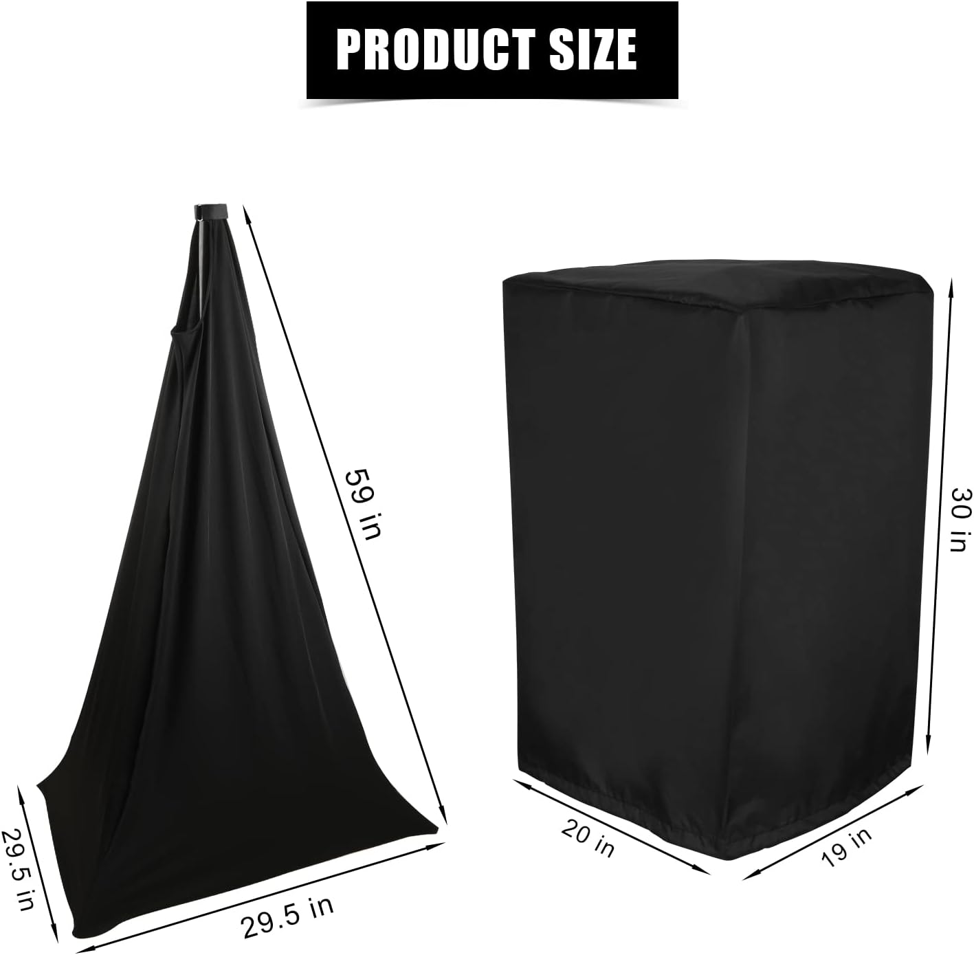 15inch Outdoor Speaker Covers and Speaker Stand Cover, Tripod Scrim