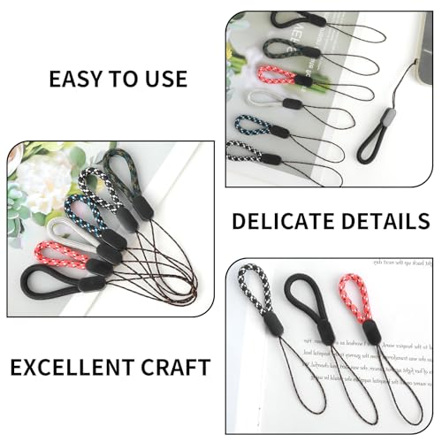 Ymapinc 12 Stück Finger Lanyard, Verstellbare Schlüsselband Kurz Handschlaufe Tragbare Handyschlaufe Kurze Handy Handschlaufe 4,92 Zoll Fingerschlaufe für USB Stick Handy Sticks Kamera Schlüssel
