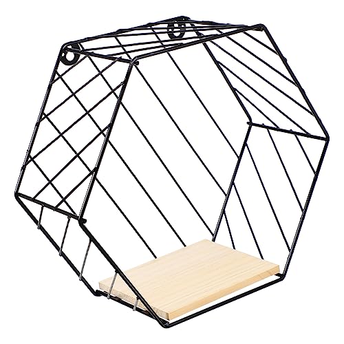 FUTUREORYY Estantería de Pared de Hierro Antióxido para Cocina y Baño Estante Flotante Compacto con Alta Capacidad de Carga Organizador de Almacenamiento para Hogar y Decoración