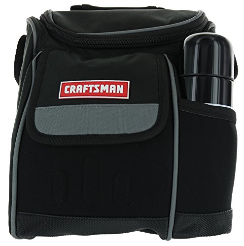 Craftsman Insulated Zippered Canvas Work Cooler with Stainless Steel Insulated Bottle with Shoulder