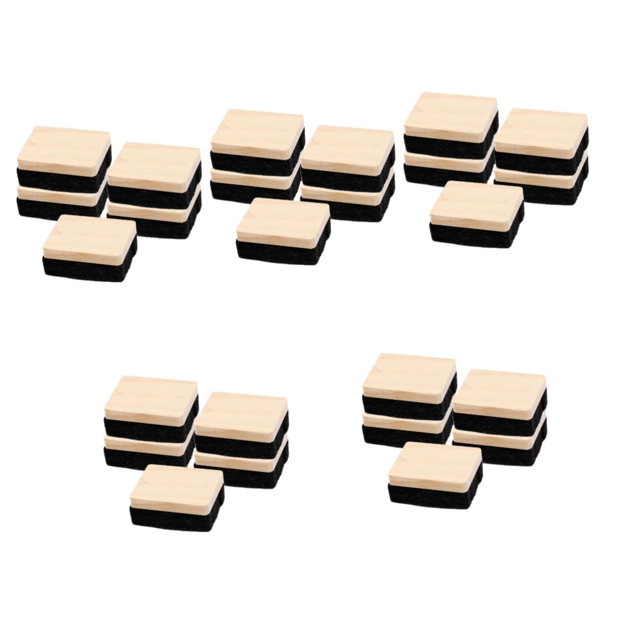 Gadpiparty 5 Ensembles Effaceurs De Tableau Bois Outils De Nettoyage Pour Tableau Scolaire Et Effaceurs Pratiques 5 Pièces * 5