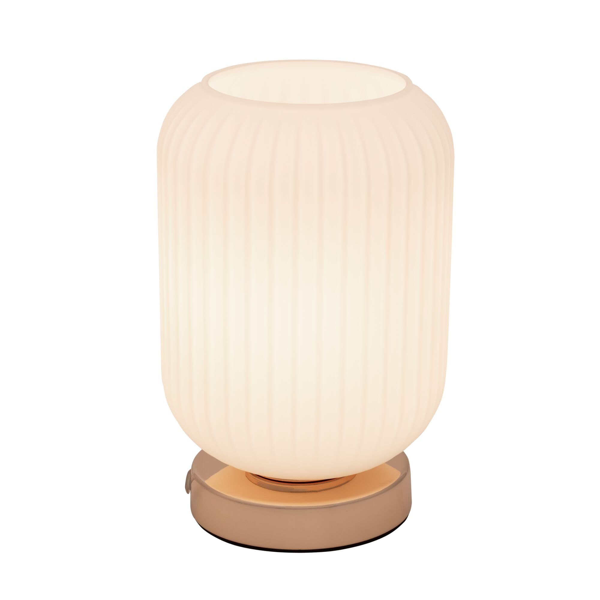 Pauleen Paulmann 48193 Noble Purity Tischleuchte max. 20 Watt Weiß, Champagnergold Glas, Metall E27