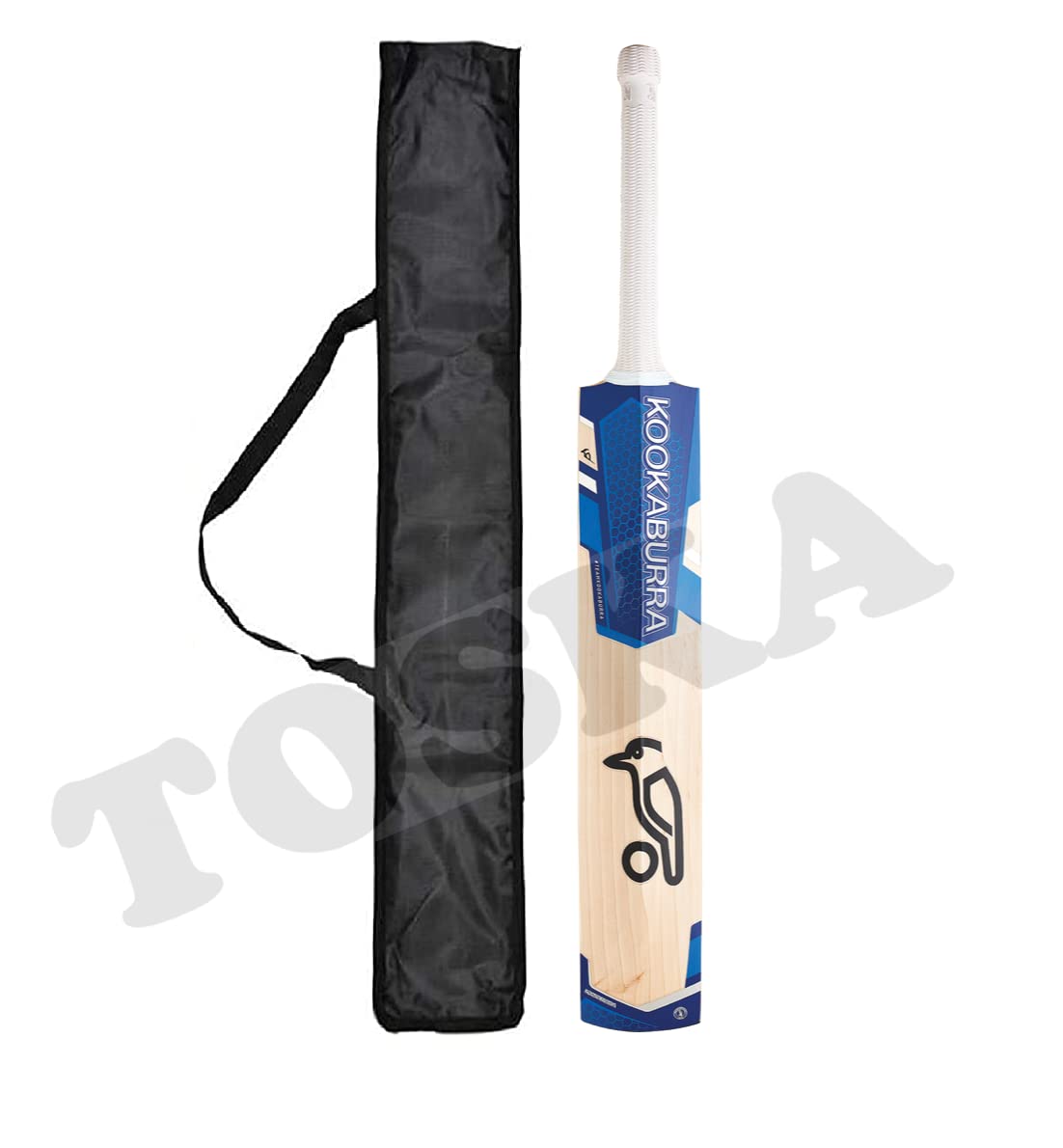 TOSKA Cricket Bat Full Size Popular Willow Kookaburra Cricket Bat with Bat Cover for Tennis Ball, Leather Ball Rubber Ball, Plastic Ball (Men|Women) (Blue.W) (B09VZR8CVD) Amazon Price History, Amazon Price Tracker