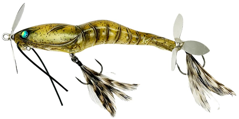 Imakatsu Oni Viral RS 3.9in 0.5oz Topwater Black Tiger Bass Lure Japan