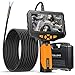 Teslong Industrial Endoscope with Upgrade 4.3" Screen, Newest 1080P HD Waterproof Borescope Inspection Camera with 6 LED Lights, 2600mAh Battery(5m)