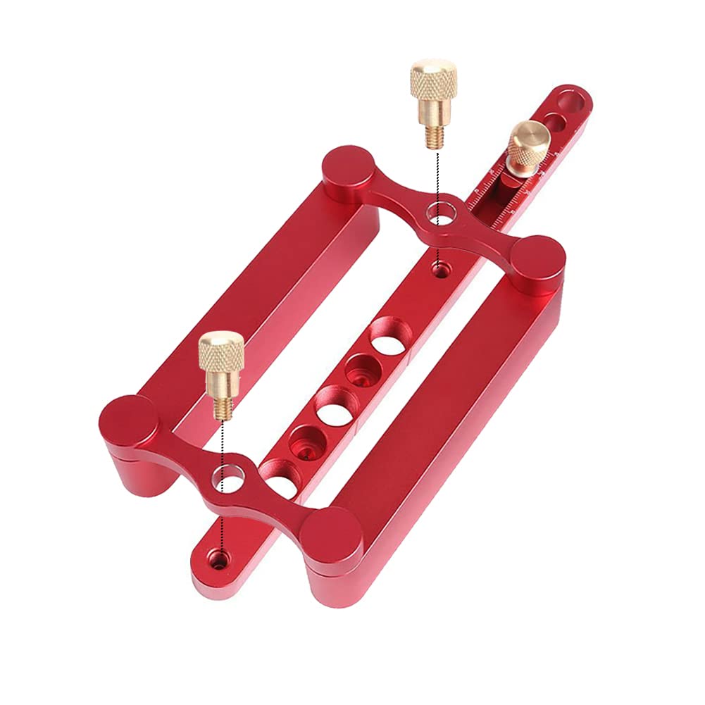 Joywayus Autocentrante Dowelling Jig Legno Tassello Foro Guida Foratura Lavorazione Del Legno Posizionatore Locator Aggiornamento Ondulato Festa Del Padre Regalo