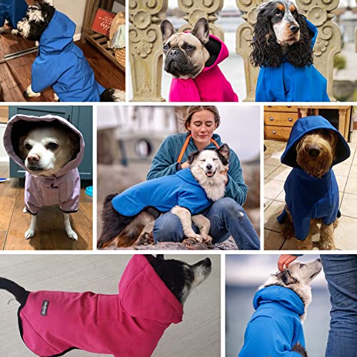 Coupe-vent à capuche avec laisse pour chien imperméable softshell - 6