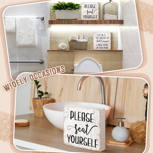 Jetec2piecesfarmhousebathroomsignsdecorwoodenboxsignfunnybathroomwallartrusticbathroomwoodplaquepleaseseatyourselfbathroomdecorforhomebathroomrestroomyellow Urban Country Home Decor Jetec 2 pieces farmhouse bathroom signs decor wooden box sign funny bathroom wall art rustic bathroom wood plaque please seat yourself bathroom decor for home bathroom restroomyellow urban country home decor
