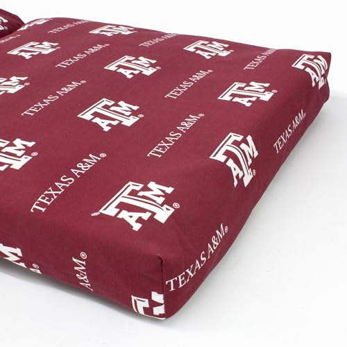 Image of College Covers Everything Comfy Texas A&M Aggies 2 Piece Chair Cushion