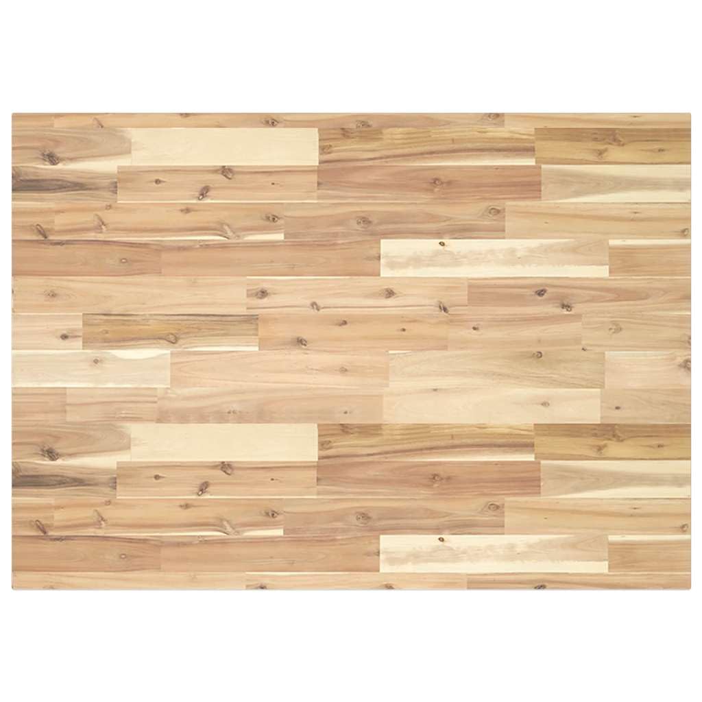 vidaXL Tablero de Mesa Rectangular Madera Maciza de Acacia 120x70x2 cm, Tablero de Mesa de Repuesto, Tablero de Mesa Rectangular, Tablero de Mesa Auxiliar